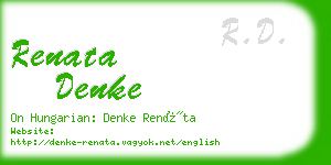 renata denke business card